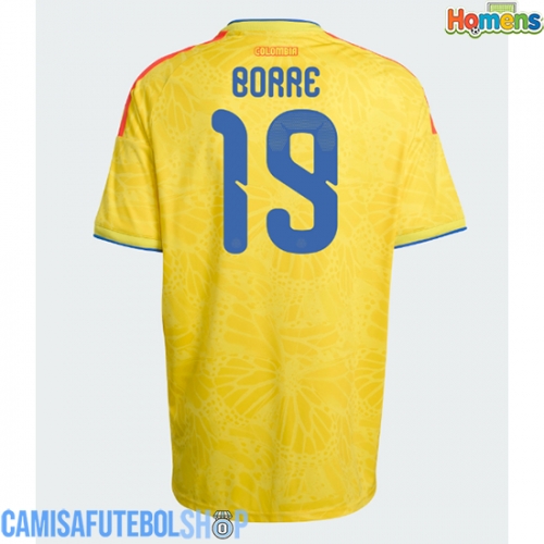 Camisa de time de futebol Colômbia Rafael Santos Borre #19 Replicas 1º Equipamento Mundo 2026 Manga Curta